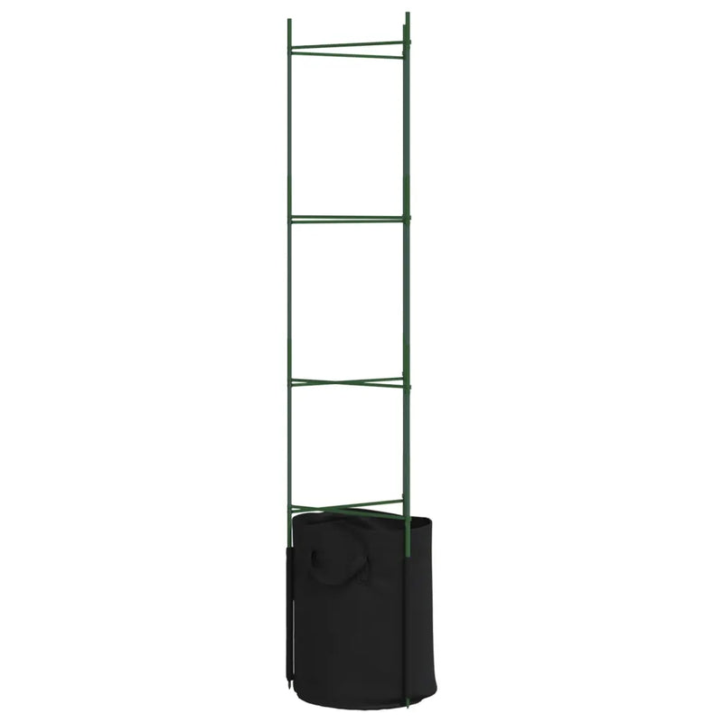 Tomato Cages with Plant Bags 4 pcs 154 cm Steel and PP
