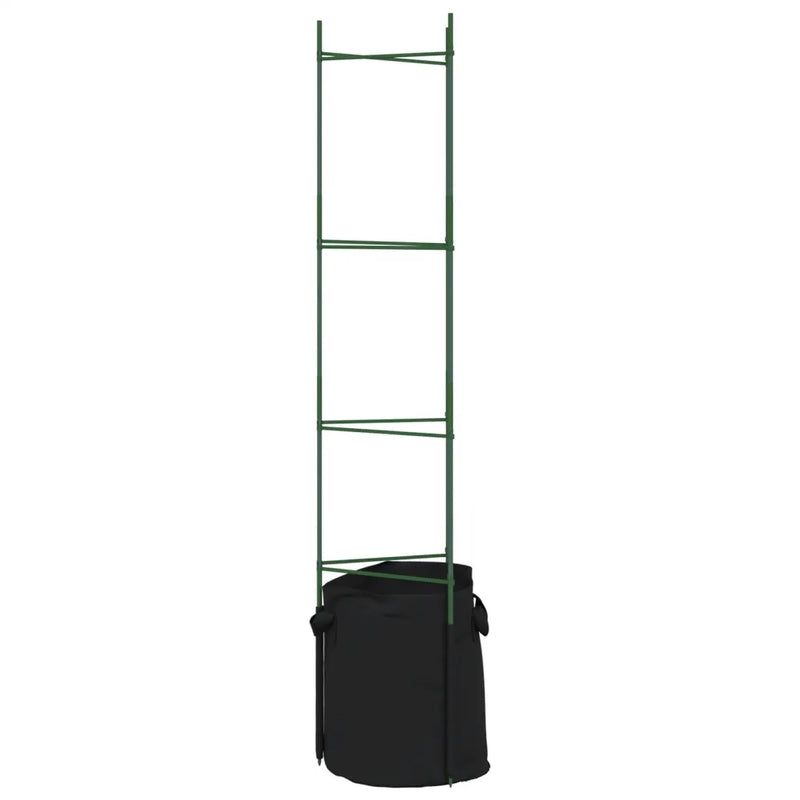 Tomato Cages with Plant Bags 4 pcs 154 cm Steel and PP
