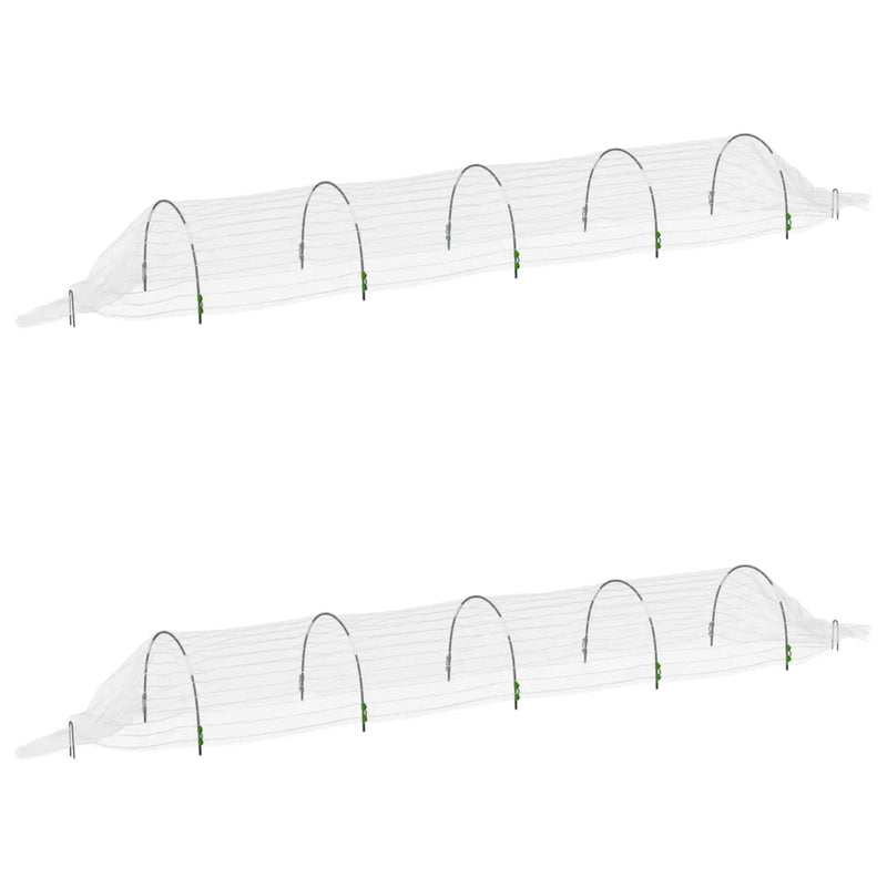 Netting Tunnels 2 pcs 1.5x5 m Fibreglass and PP