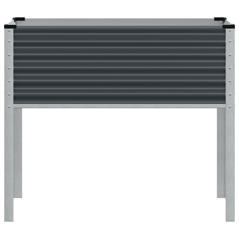 vidaXL Garden Planter Anthracite 100x45x90 cm Steel