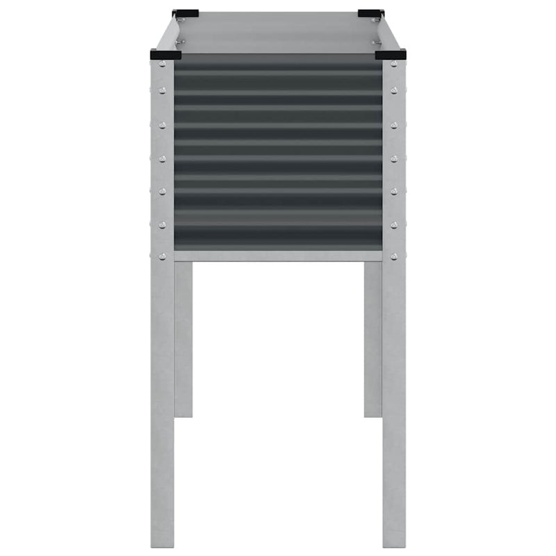 vidaXL Garden Planter Anthracite 100x45x90 cm Steel