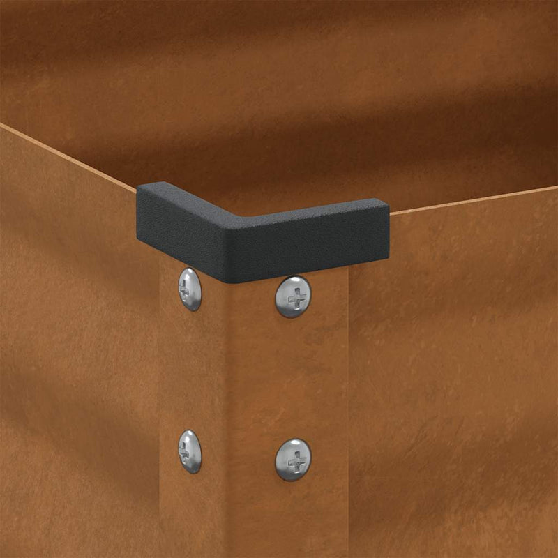 vidaXL Garden Planter 100x45x90 cm Weathering Steel
