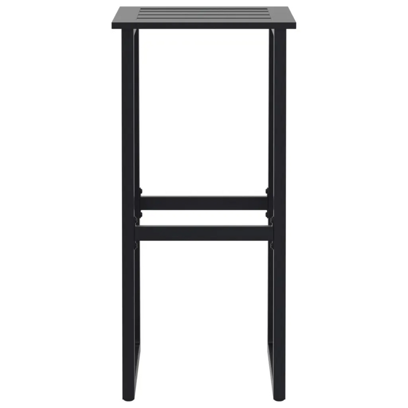 Bar Stools 4 pcs Black 38x38x80 cm Powder-coated Steel