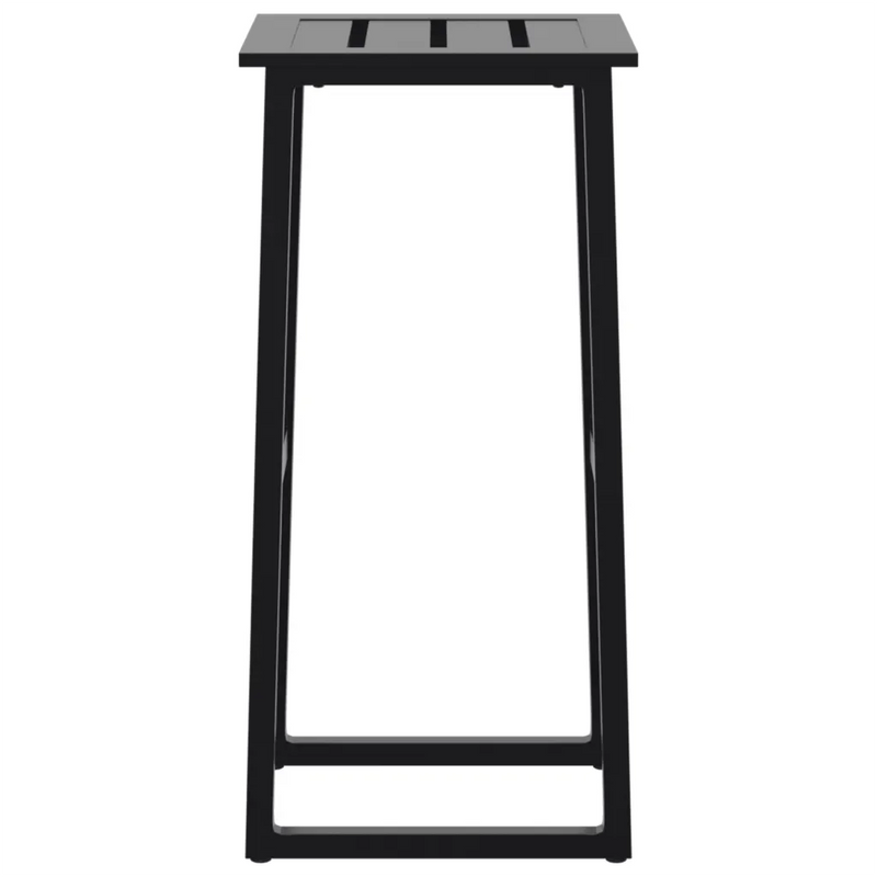 Bar Stools 4 pcs Black 38x38x80 cm Powder-coated Steel