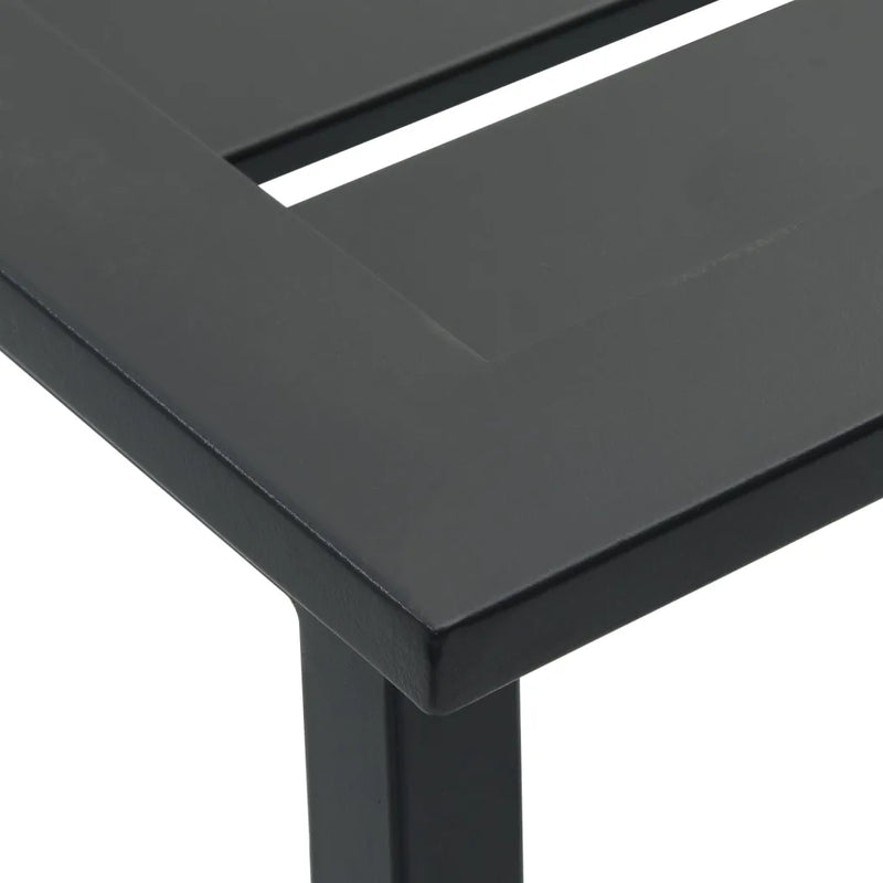 Bar Stools 4 pcs Black 38x38x80 cm Powder-coated Steel