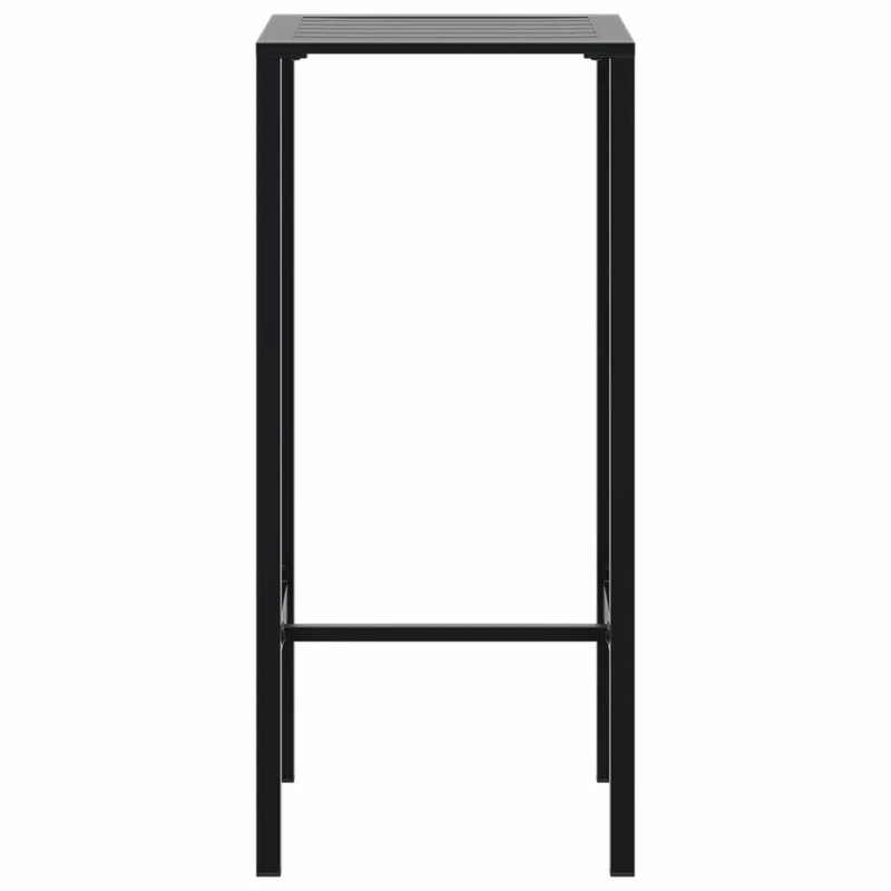 Bar Table Black 50x50x110 cm Powder-coated Steel