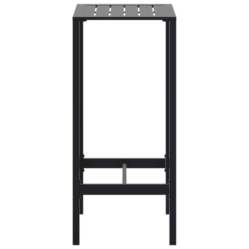 Bar Table Black 50x50x110 cm Powder-coated Steel