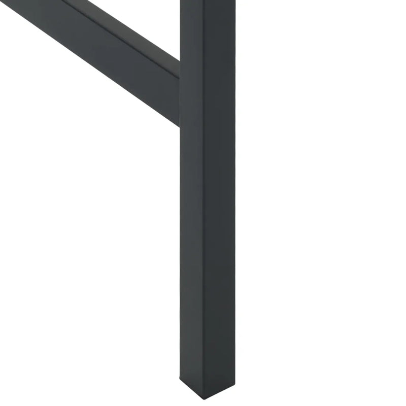 Bar Table Black 50x50x110 cm Powder-coated Steel