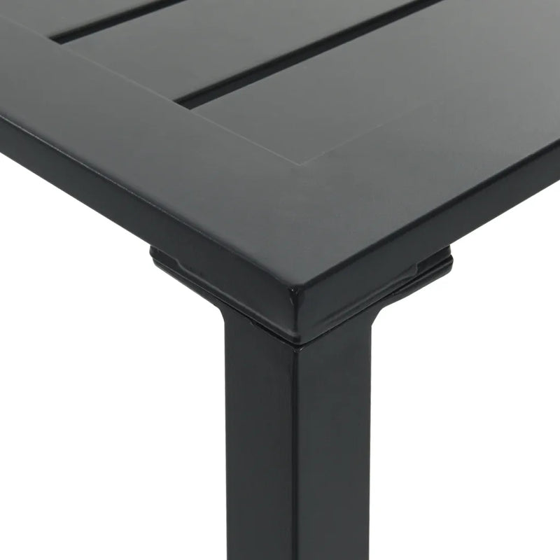 Bar Table Black 50x50x110 cm Powder-coated Steel