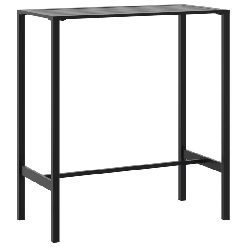 Bar Table Black 100x50x110 cm Powder-coated Steel