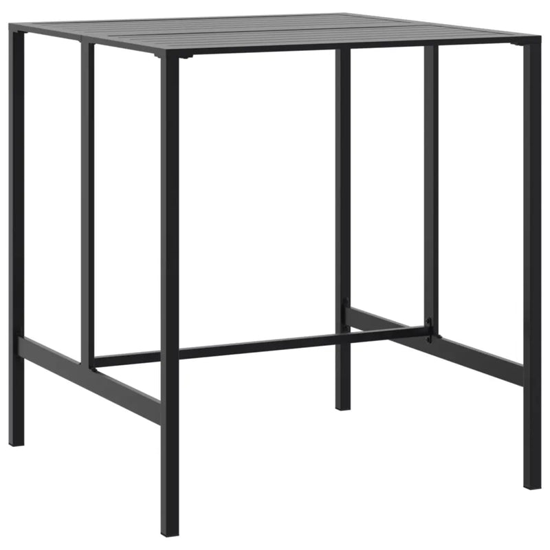 Bar Table Black 100x100x110 cm Powder-coated Steel