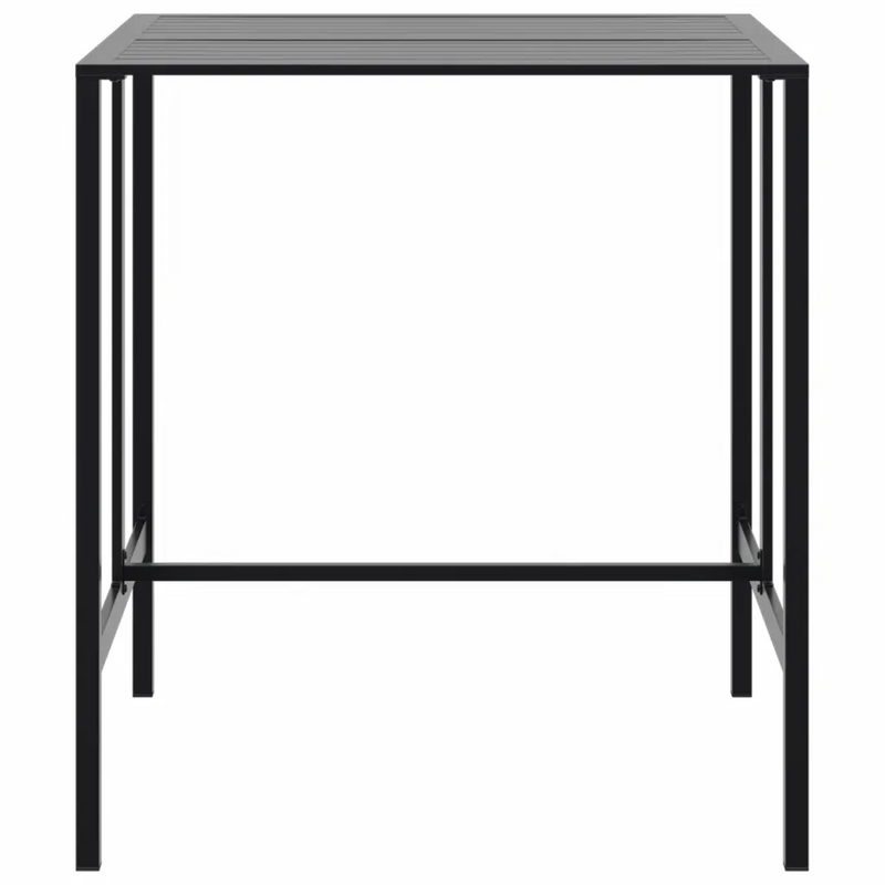Bar Table Black 100x100x110 cm Powder-coated Steel