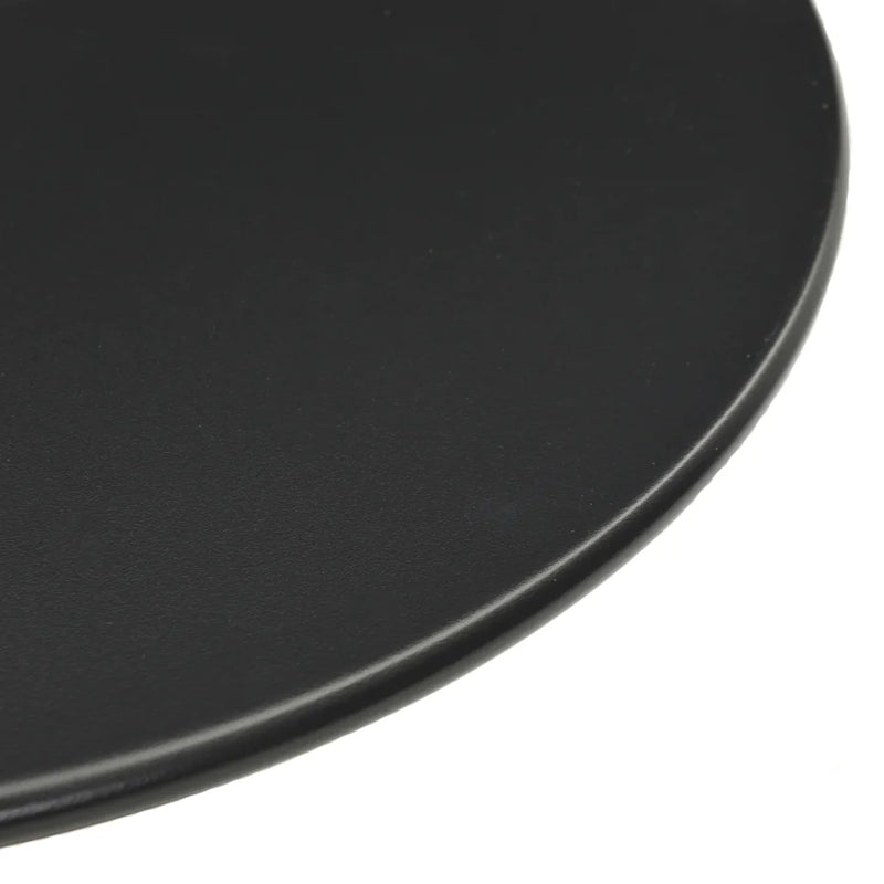 Garden Table Round Black ��50x72 cm Steel