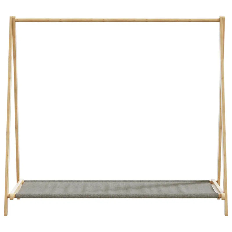 Clothes Rack with Shelves 106x34x102 cm Bamboo