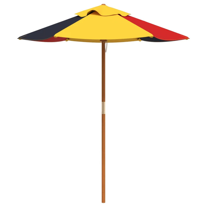 Garden Umbrella for Kids with Wooden Pole ��120x140 cm