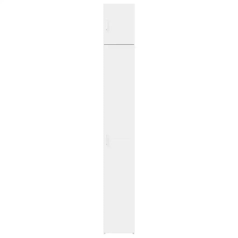 Slim Storage Cabinet White 30x42.5x225 cm Engineered Wood