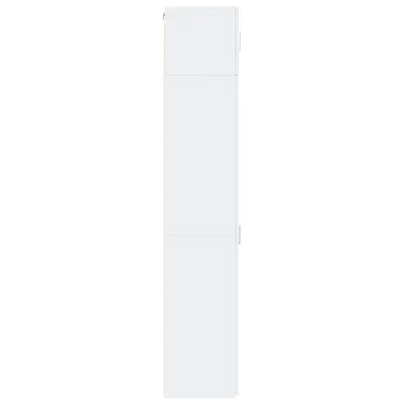 Slim Storage Cabinet White 30x42.5x225 cm Engineered Wood