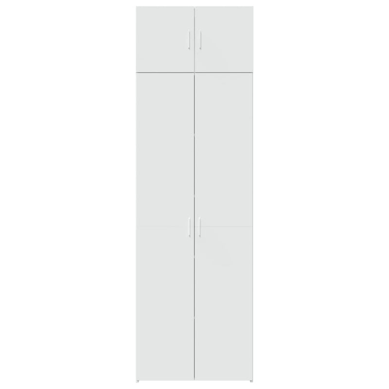 vidaXL Storage Cabinet White 70x42.5x225 cm Engineered Wood