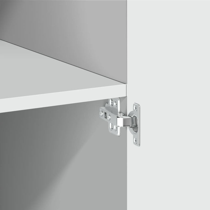 vidaXL Storage Cabinet White 70x42.5x225 cm Engineered Wood