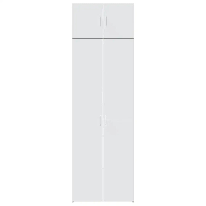 Storage Cabinet White 70x42.5x225 cm Engineered Wood
