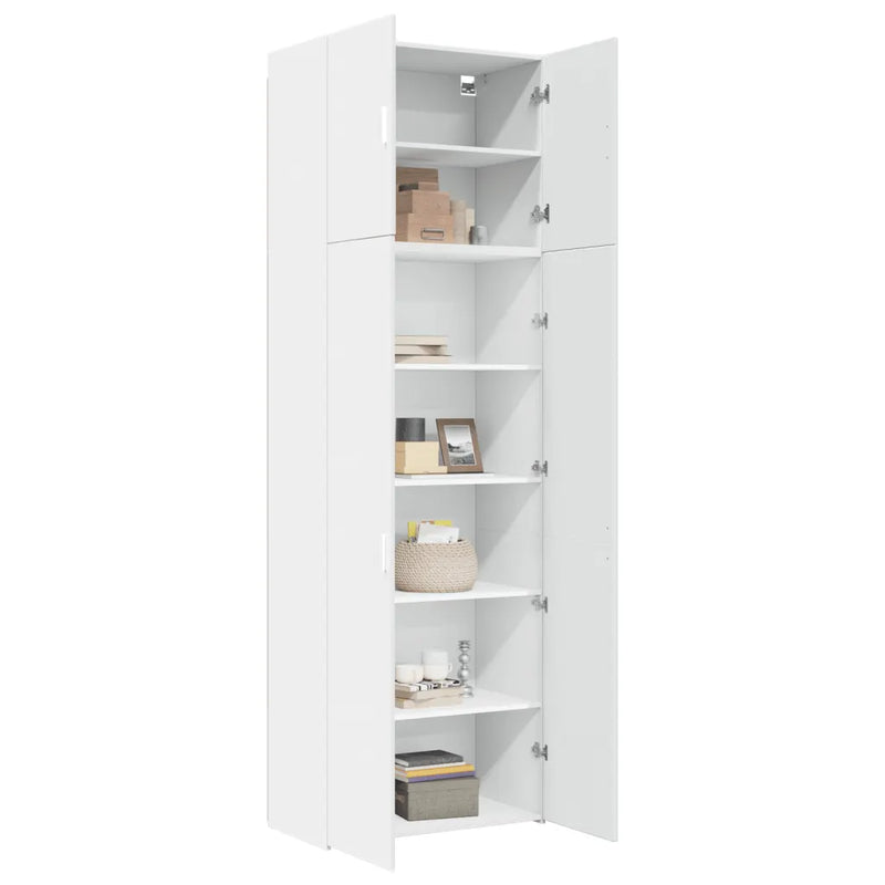 Highboard White 80x42.5x249 cm Engineered Wood
