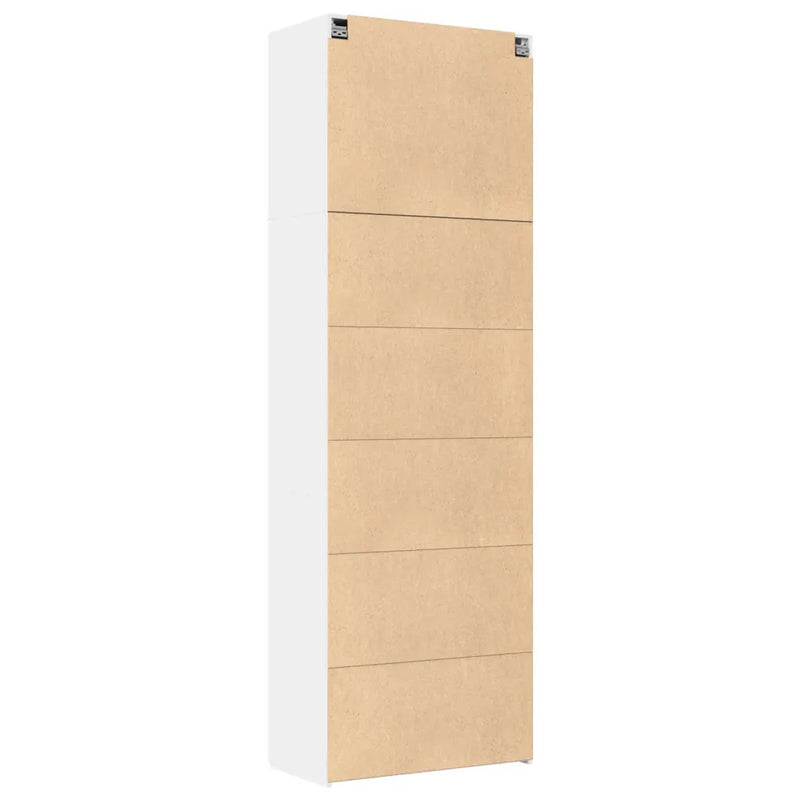 Highboard White 80x42.5x249 cm Engineered Wood