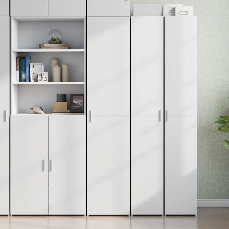 Highboard White 40x42.5x185 cm Engineered Wood