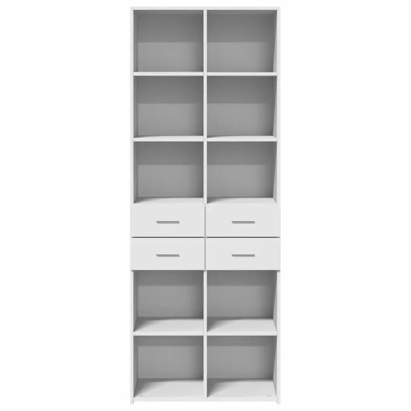 Highboard White 70x42.5x185 cm Engineered Wood