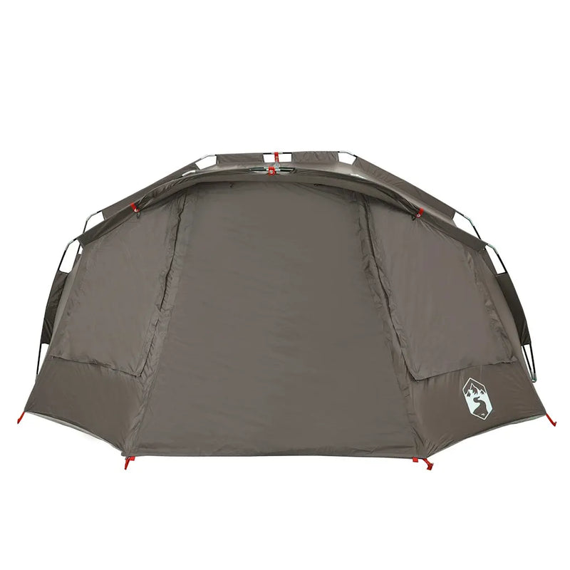 Fishing Tent 5-Person Grey Waterproof