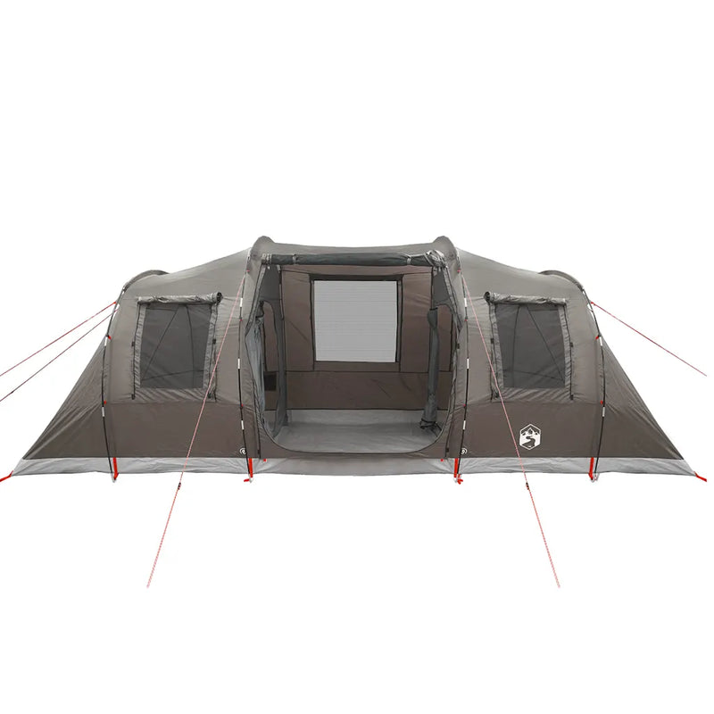 Camping Tent Tunnel 4-Person Brown Waterproof