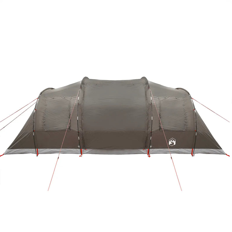 Camping Tent Tunnel 4-Person Brown Waterproof