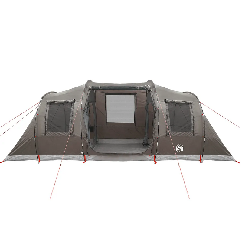 Family Tent Tunnel 6-Person Brown Waterproof