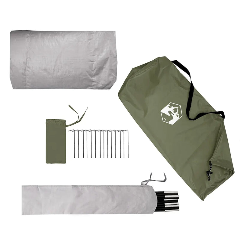 Camping Tent 2-Person Olive Green Waterproof