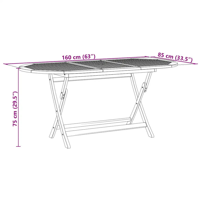 7 Piece Garden Dining Set Cream White Fabric and Solid Wood