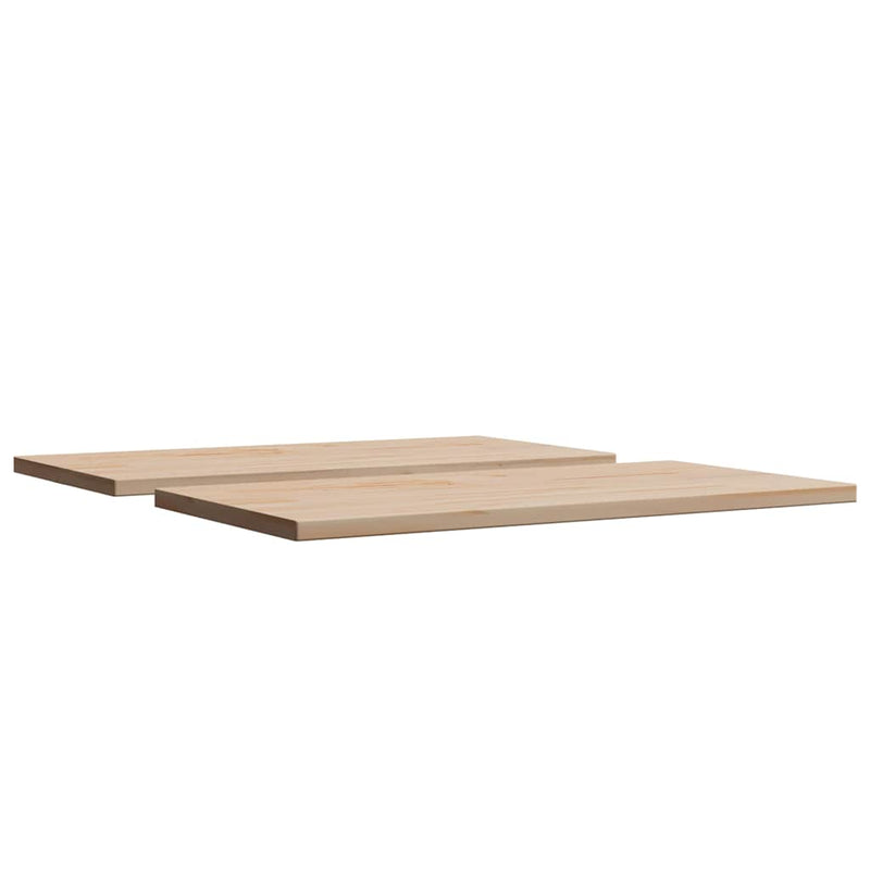 vidaXL Table Tops 2 pcs 80x40x1.7 cm Rectangular Solid Wood Pine