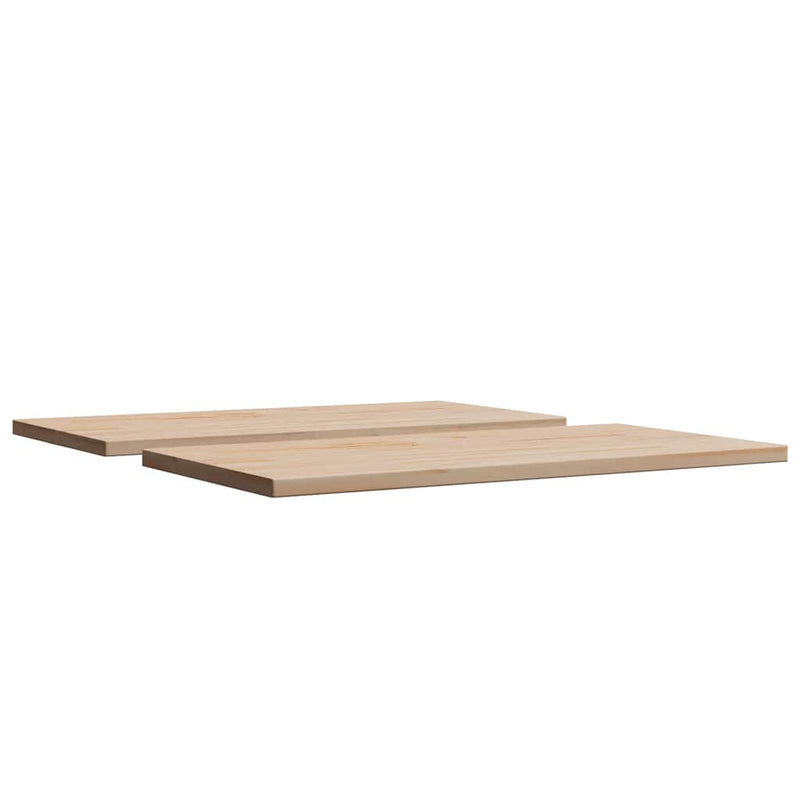 vidaXL Table Tops 2 pcs 90x45x2.5 cm Rectangular Solid Wood Pine