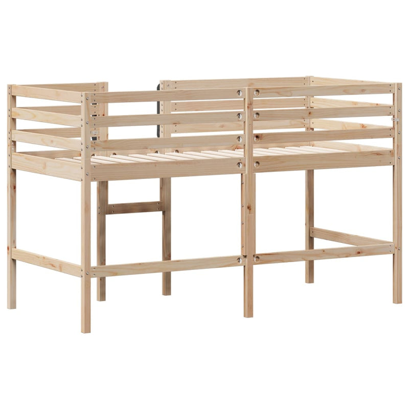 vidaXL Kids' Loft Bed without Mattress 90x190 cm Solid Wood Pine