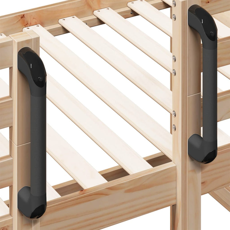 vidaXL Kids' Loft Bed without Mattress 90x190 cm Solid Wood Pine