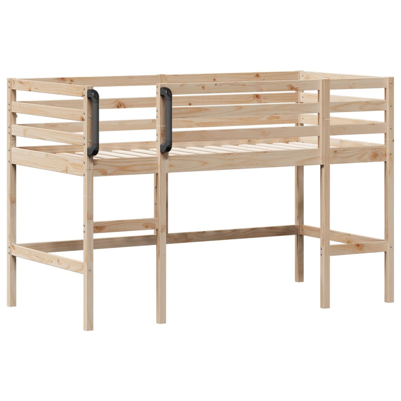 vidaXL Kids' Loft Bed without Mattress 92x187 cm Single Solid Wood Pine