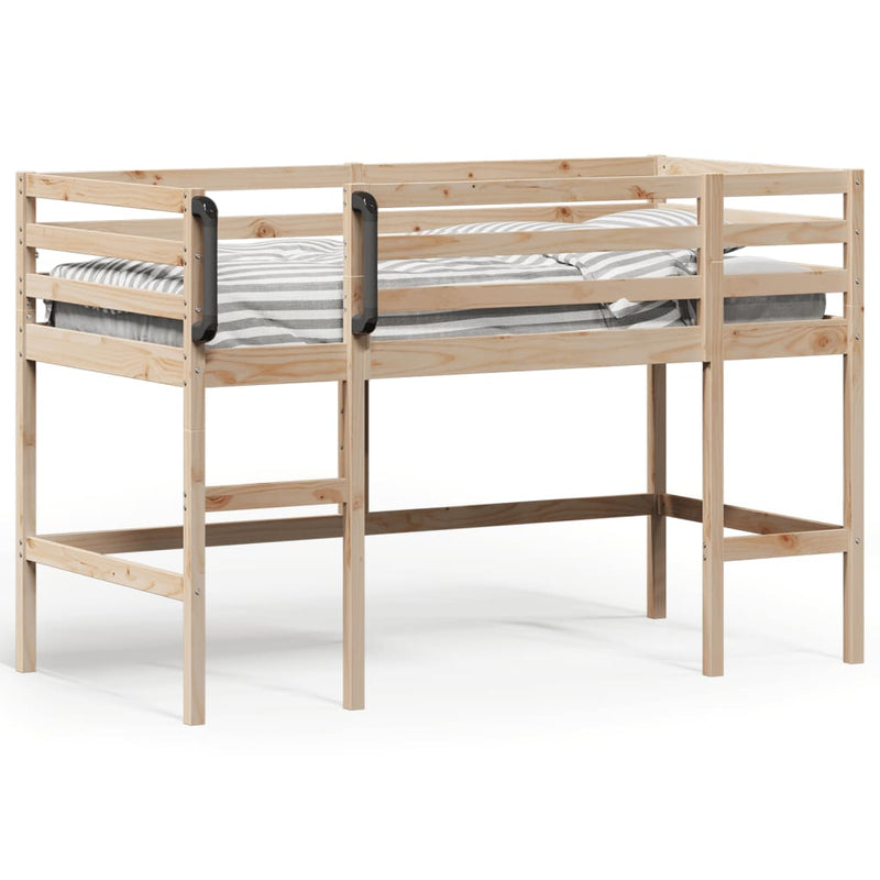 vidaXL Kids' Loft Bed without Mattress 92x187 cm Single Solid Wood Pine