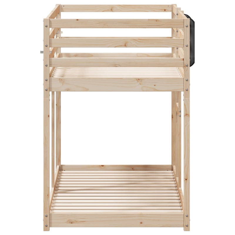vidaXL Bunk Bed without Mattress 90x190 cm Solid Wood Pine