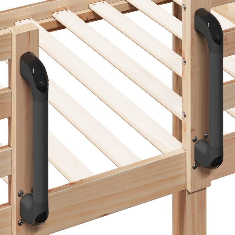 vidaXL Bunk Bed without Mattress 92x187 cm Single Solid Wood Pine
