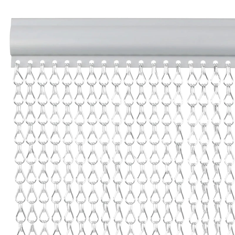 Chain Door Fly Screen 80x201 cm Aluminium