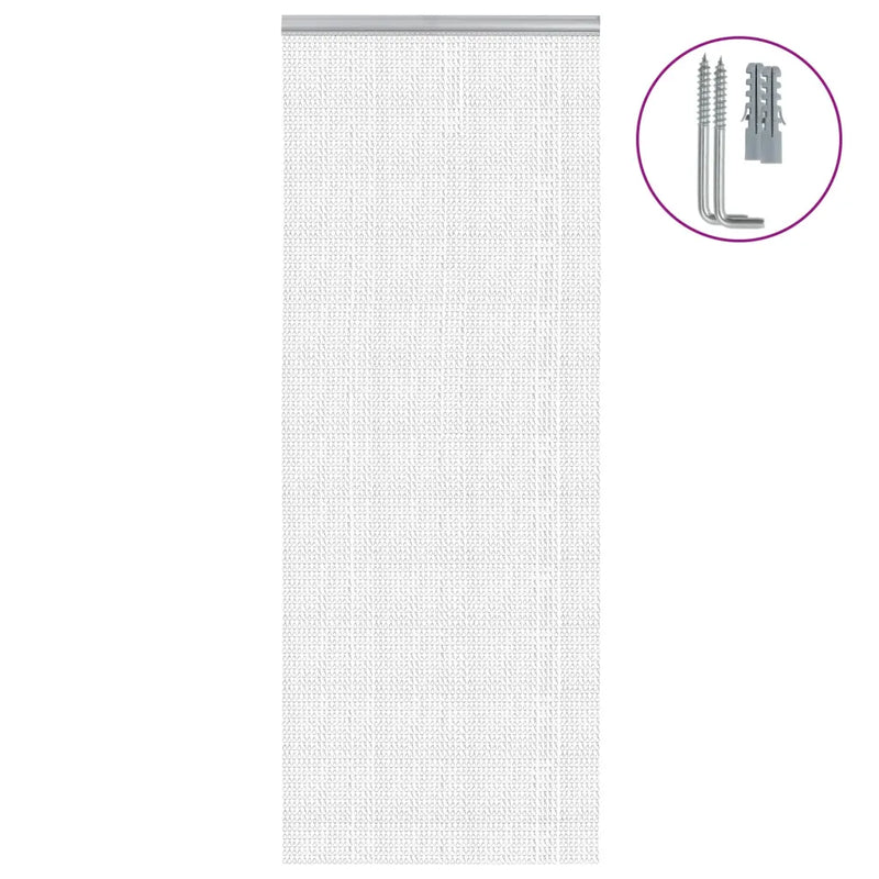 Chain Door Fly Screen 80x212 cm Aluminium