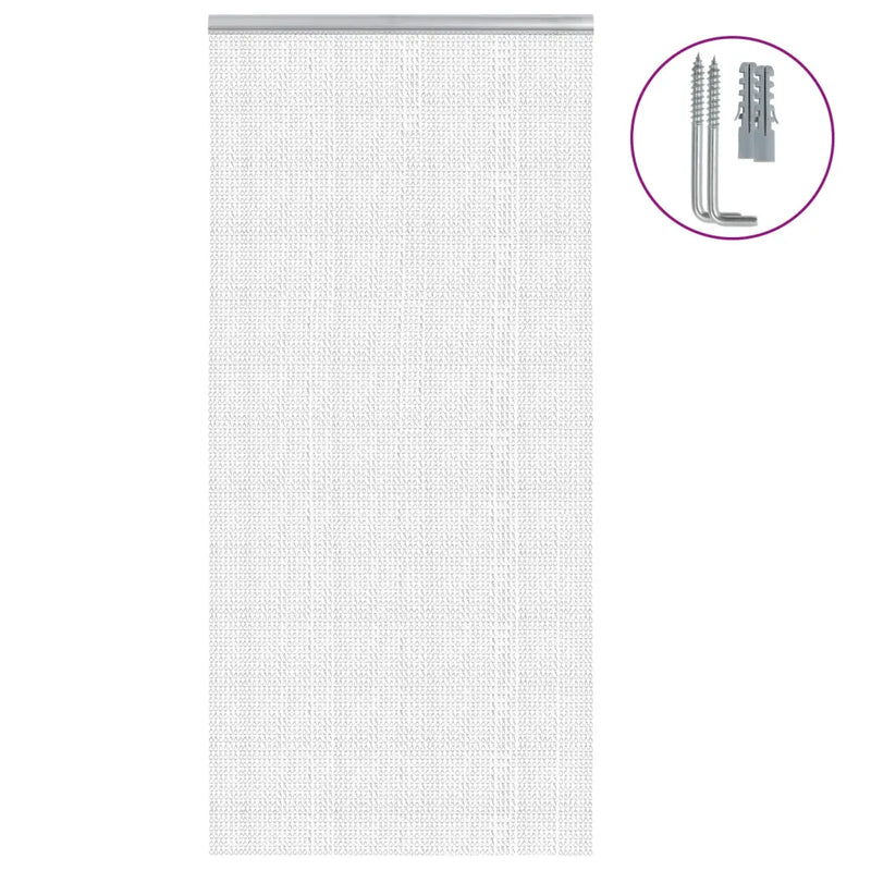 Chain Door Fly Screen 100x200 cm Aluminium