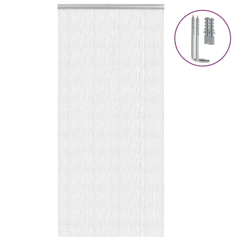 Chain Door Fly Screen 100x212 cm Aluminium