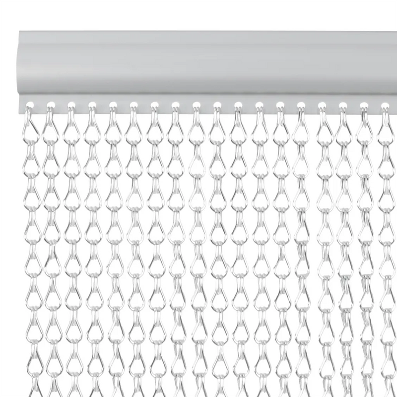 Chain Door Fly Screen 100x212 cm Aluminium