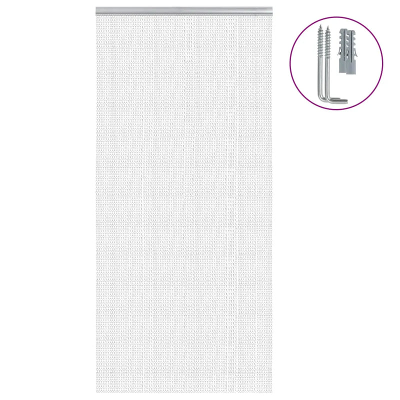 Chain Door Fly Screen 100x226 cm Aluminium