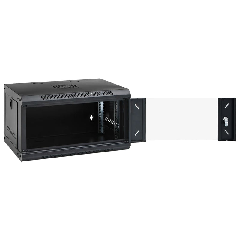 vidaXL 6U Wall Mounted Network Cabinet 19" IP20 53x40x30 cm