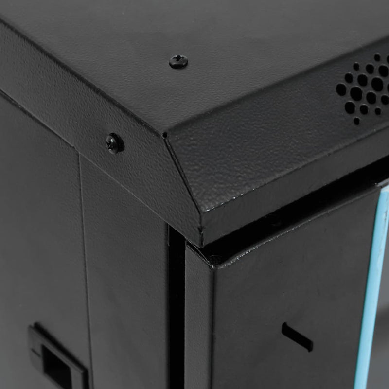 vidaXL 15U Network Cabinet with Swivel Feet 19" IP20 60x45x86 cm